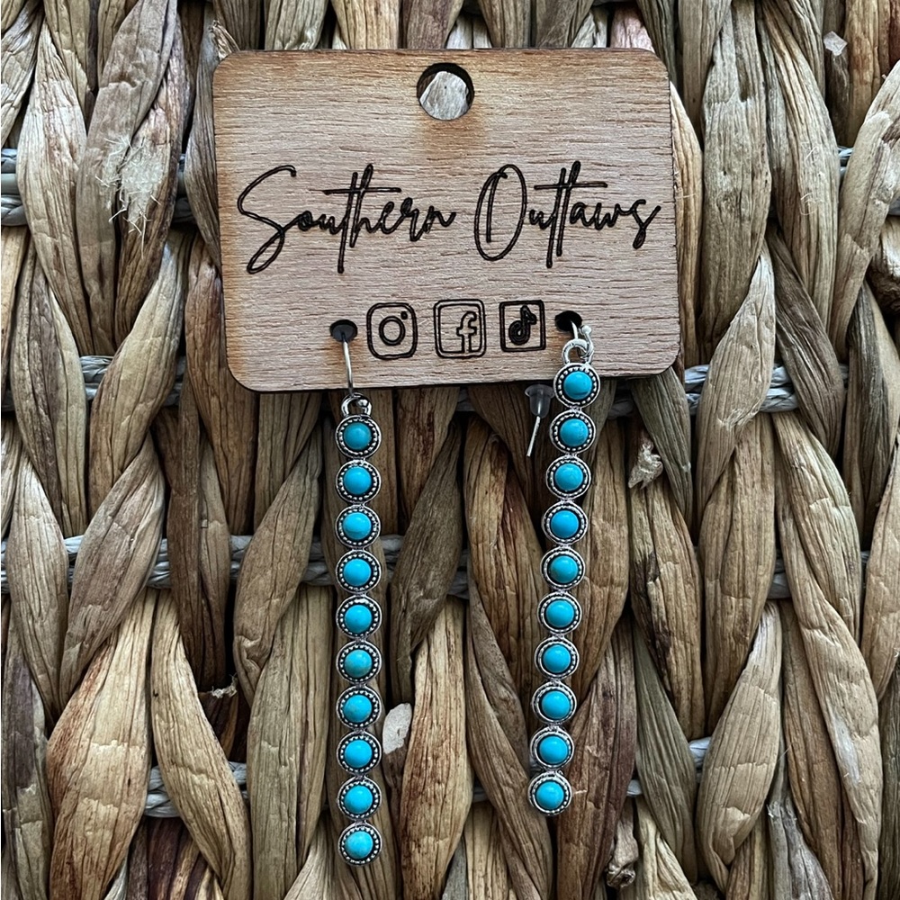 Faux Turquoise Earrings